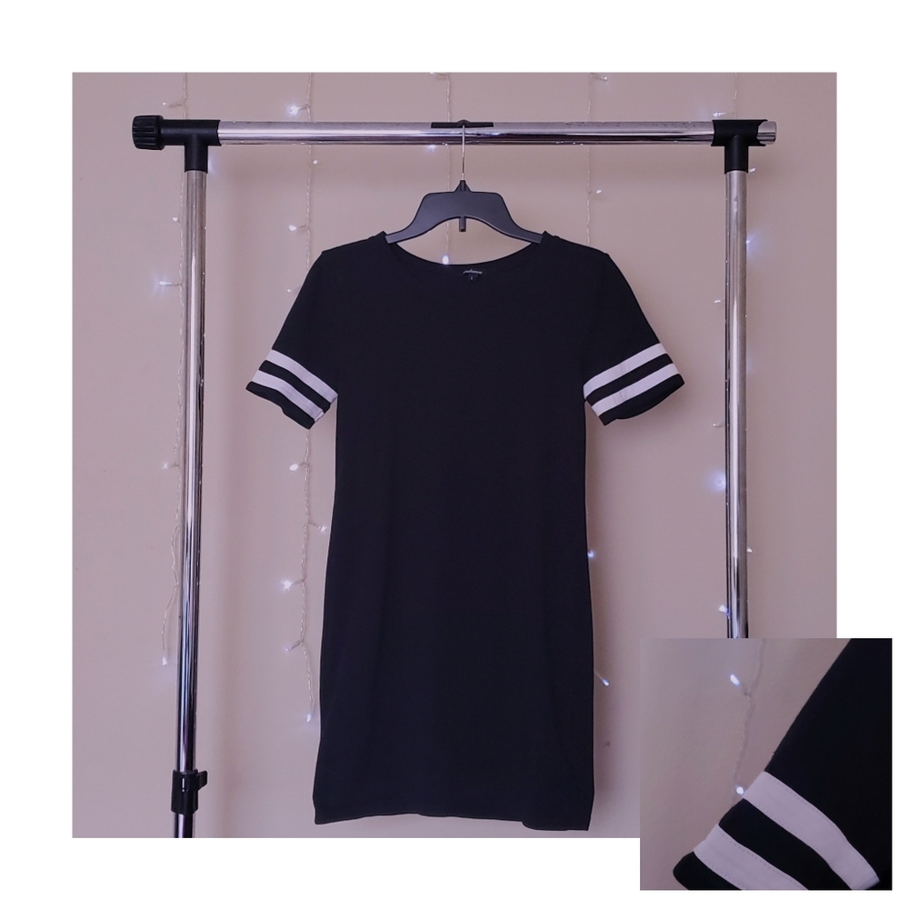 ☀️ AMBIANCE Black Shirt Dress